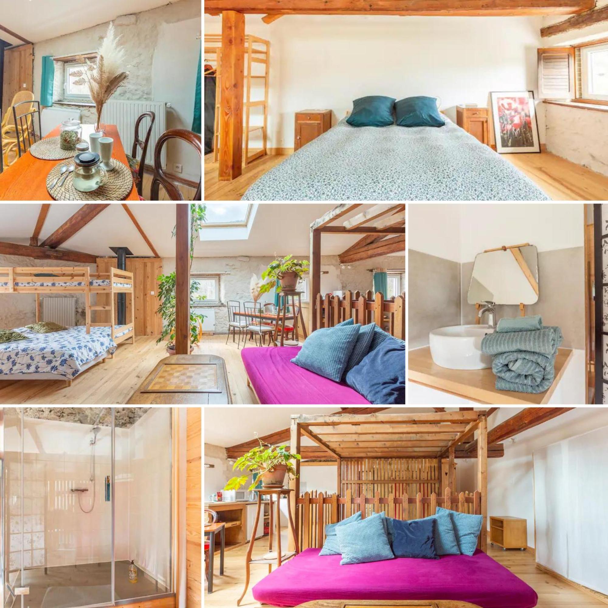 Chambre Triple Deluxe - Gite De La Louve Fougax-et-Barrineuf Экстерьер фото