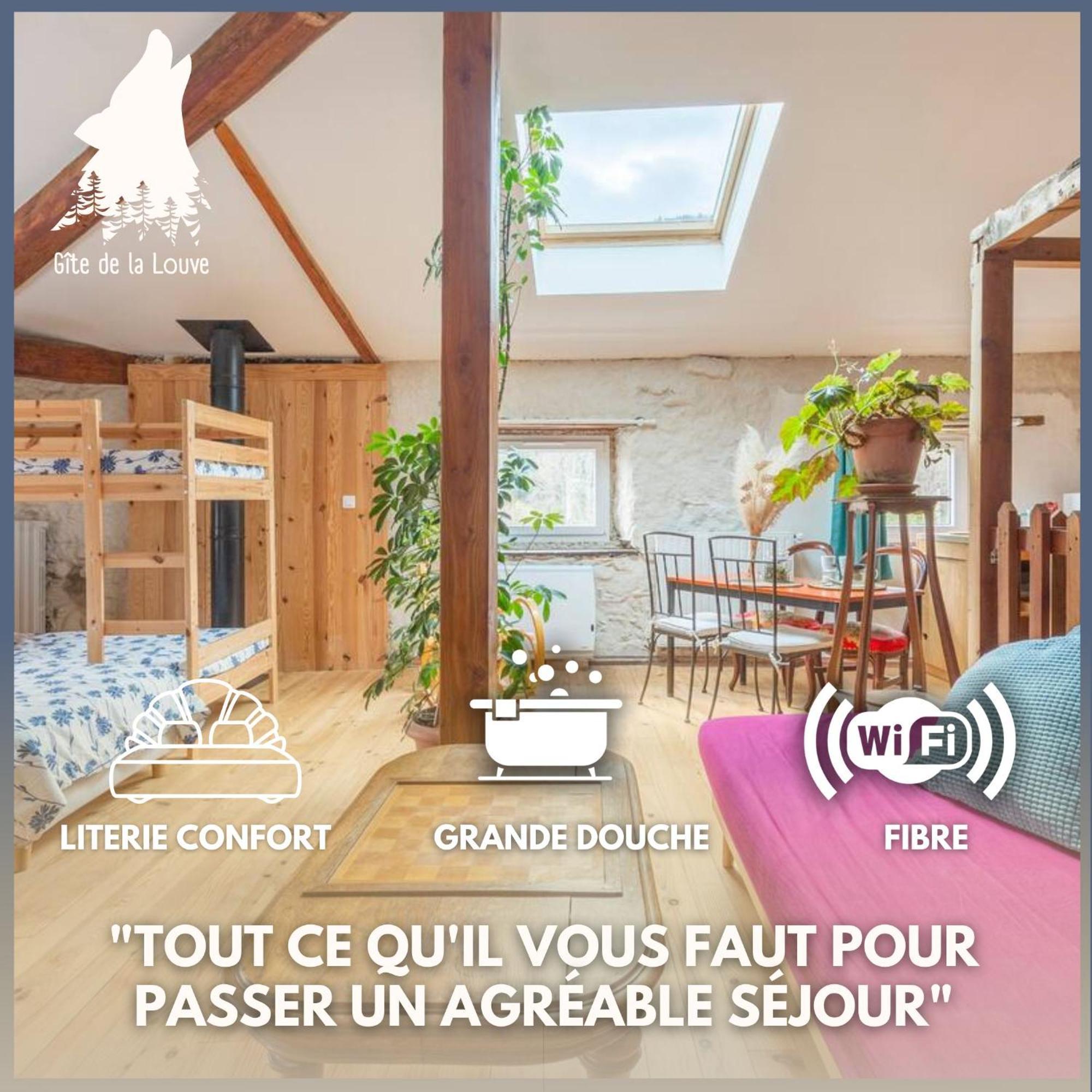 Chambre Triple Deluxe - Gite De La Louve Fougax-et-Barrineuf Экстерьер фото